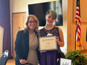 Cameron Mitchell CPA sponsor with student