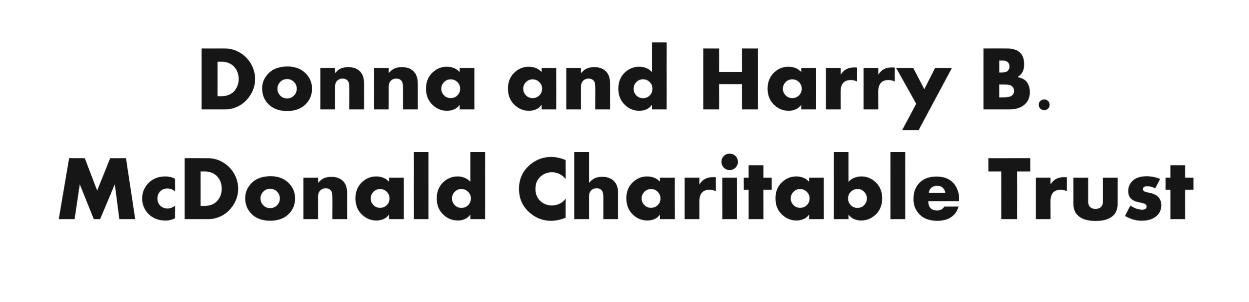 Donna & Harry B. McDonald Charitable Trust