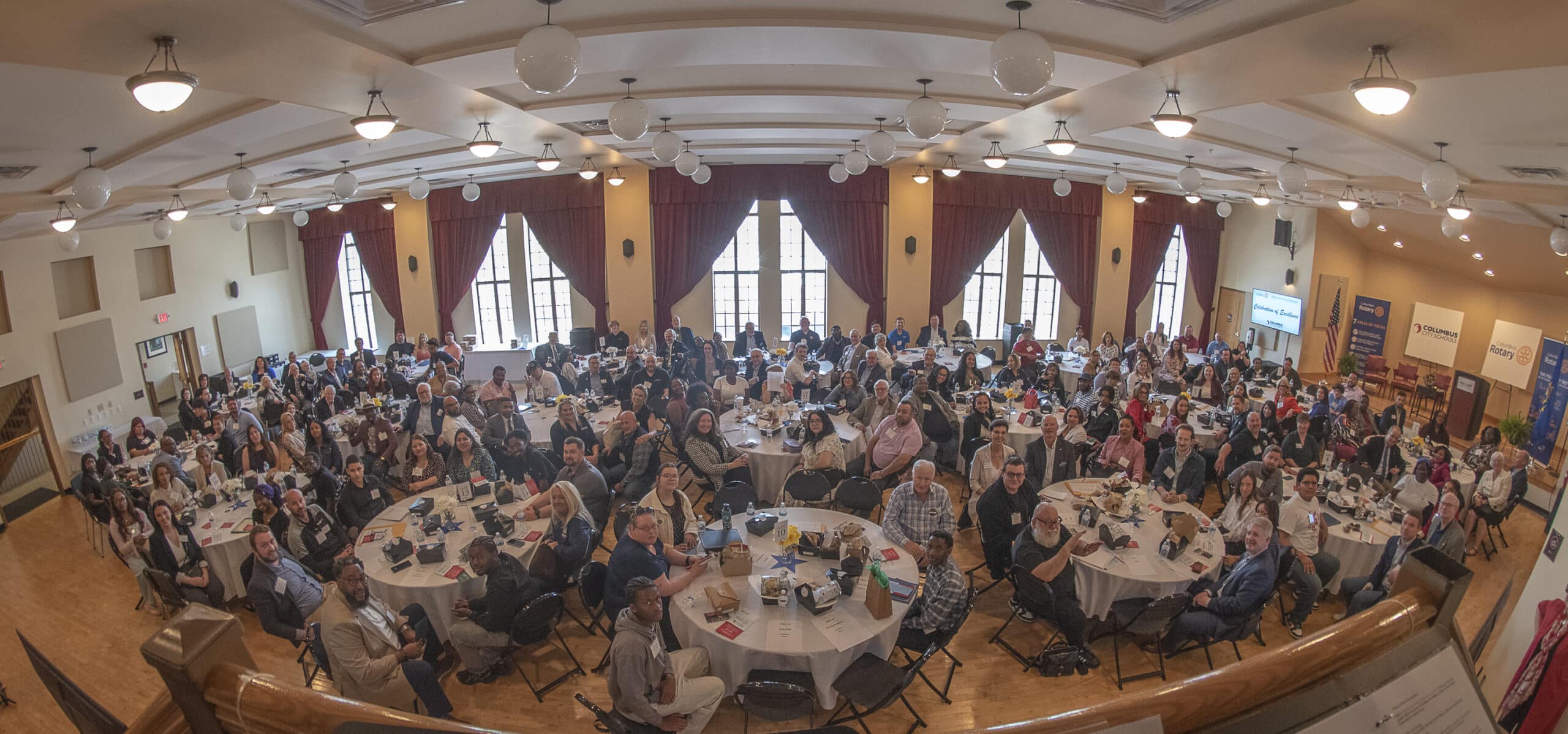 CPA awards Columbus Rotary Panorama group photo